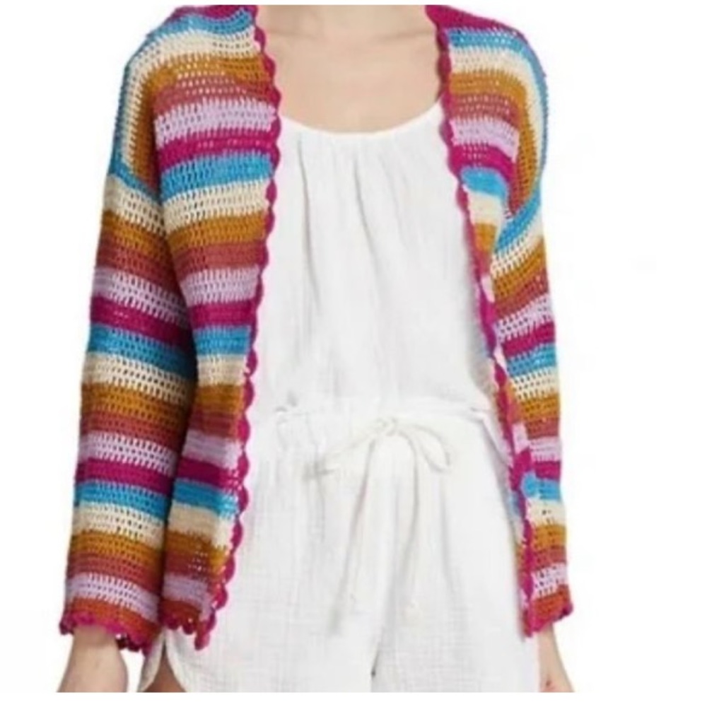 XiRENA Dreamstate Cardigan Boho crochet knit S Sold Out Online ❤️🩷💙💚🩵 - Picture 3 of 14